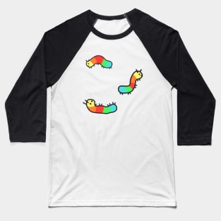 cute rainbow caterpiller design Baseball T-Shirt